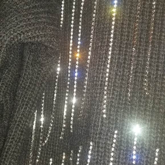 Forever 21 Dresses & Skirts - Dangling Rhinestone Turtleneck Sweater Dress